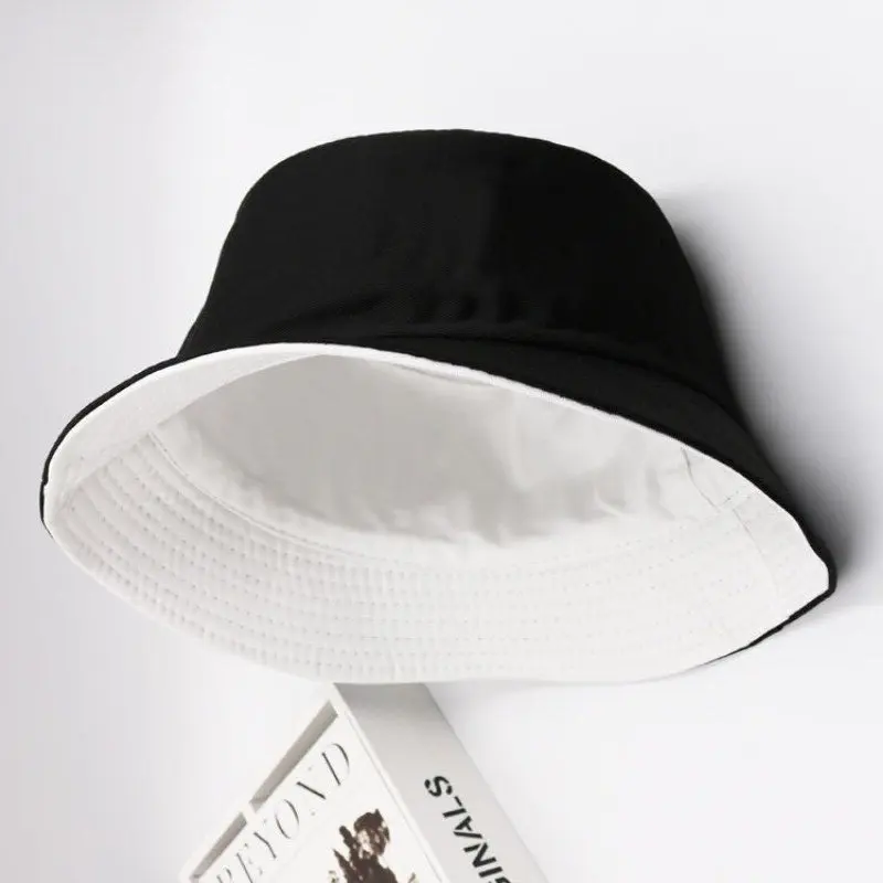 Versatile Fisherman's Hat Double Sided Solid Color Fashionable Trend Sun Hat Lightweight Breathable Sunshade Outdoor Sport Hat