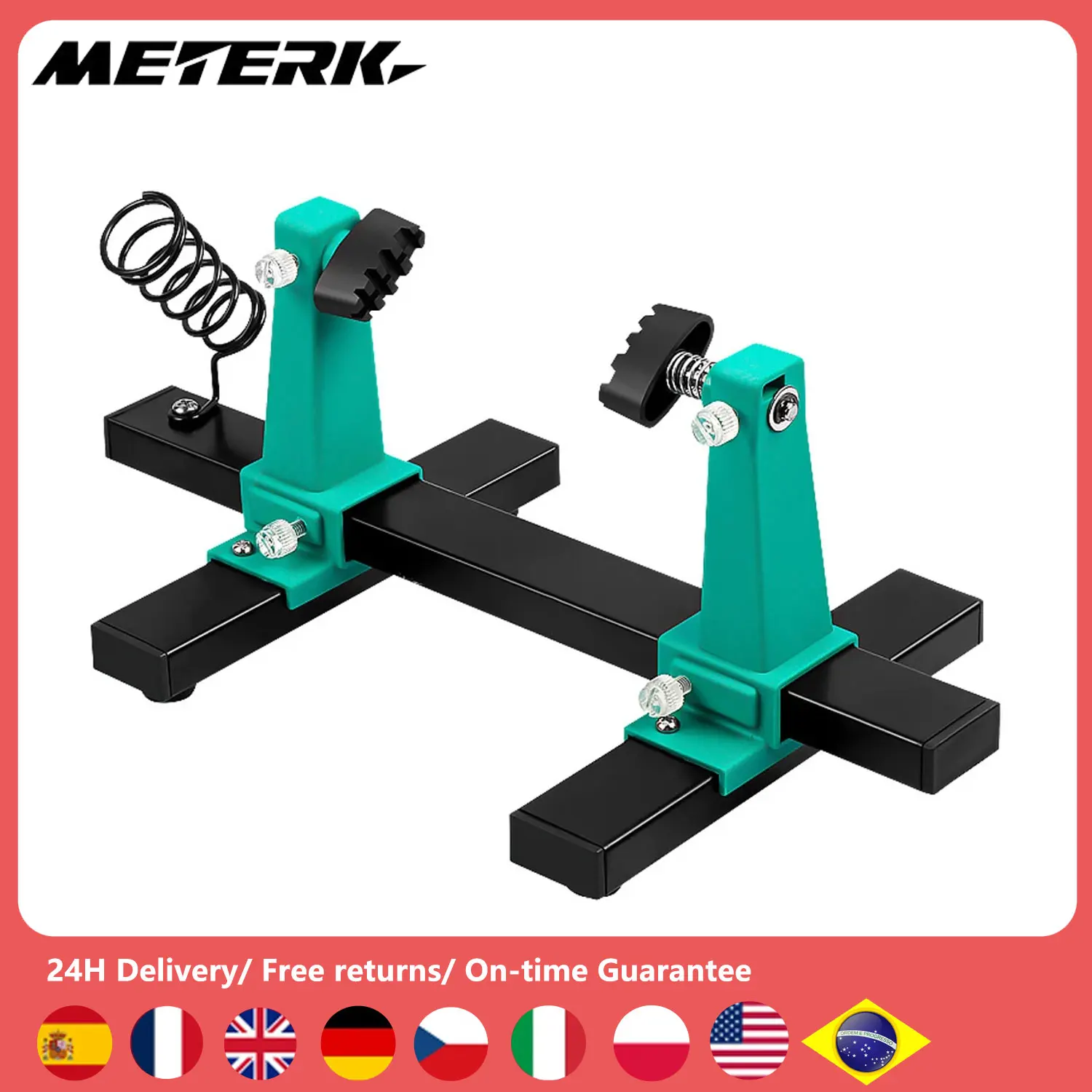 Circuit Board Welding Repairing Disassembly Fixture Holder 360° Rotation MainBoard Clamp Soldering Iron Pen Rack Circuit Board