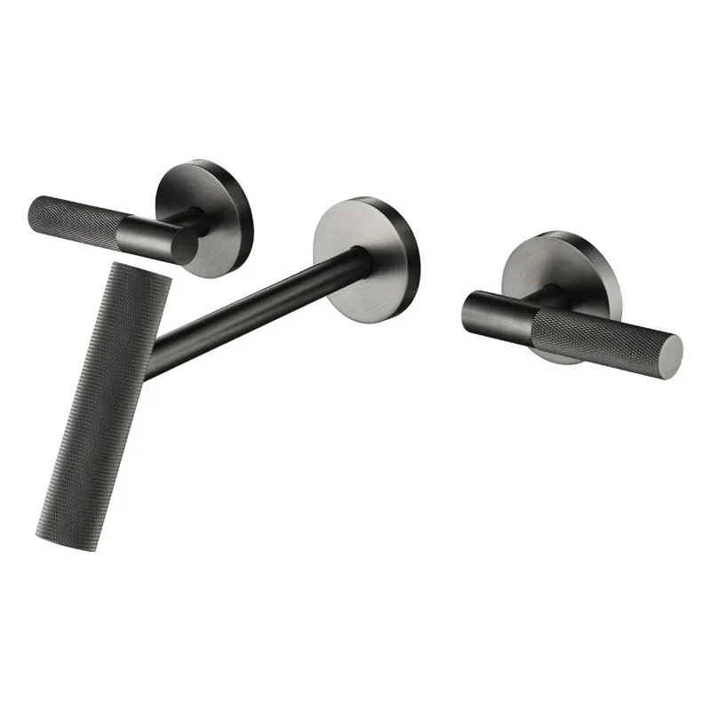 

All-copper simple embedded concealed basin faucet bathroom cabinet washbasin hot and cold basin faucet AM2504