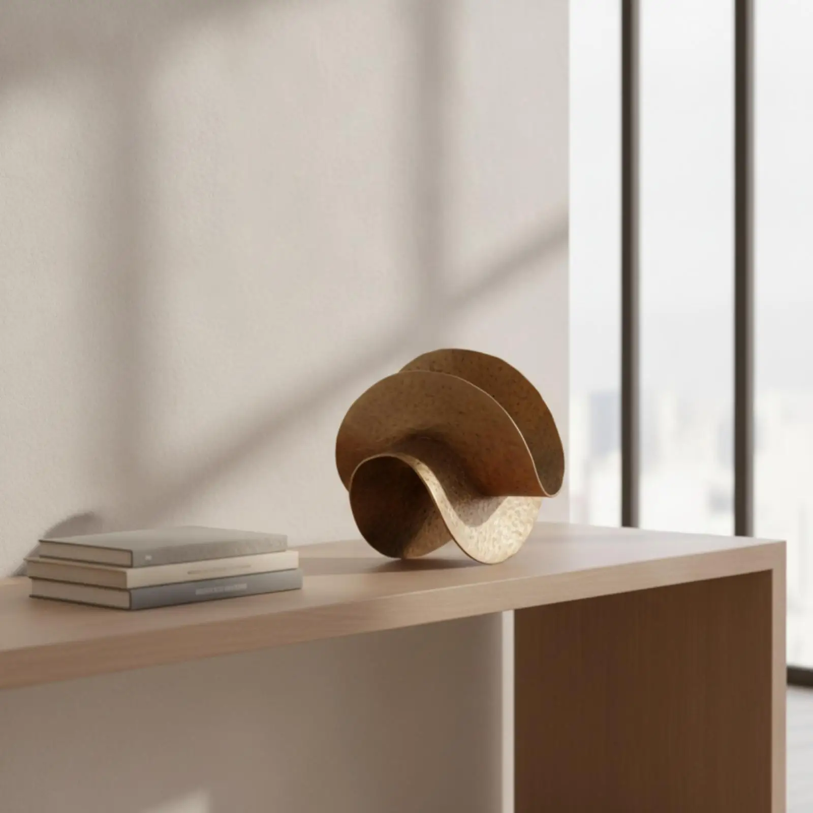 Tabletop Sculpture Textured Abstract Sculpture Modern for Shelf