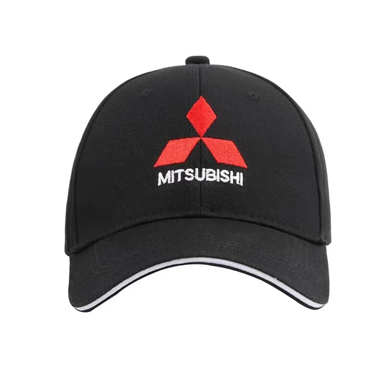 

Car Logo Baseball Cap For Mitsubishi Pajero Outlander Lancer Outdoor Casual Hat Adjustable Sun Protection Sports Cap