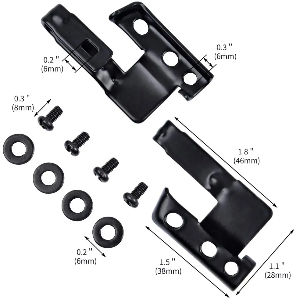 KUPPA 2-teiliges Scheibenwischerarm-Adapter-Set für Toyota, Honda, Jeep, Subaru, BMW, Chrysler, Land Rover