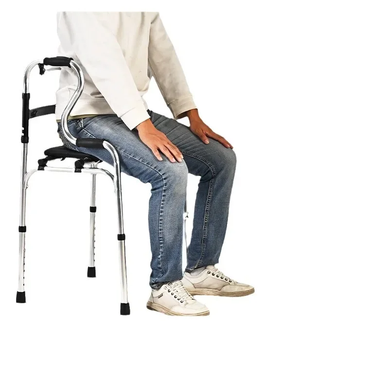 Elderly four-legged crutches, chairs, stools, fractures, anti-skid walking aids