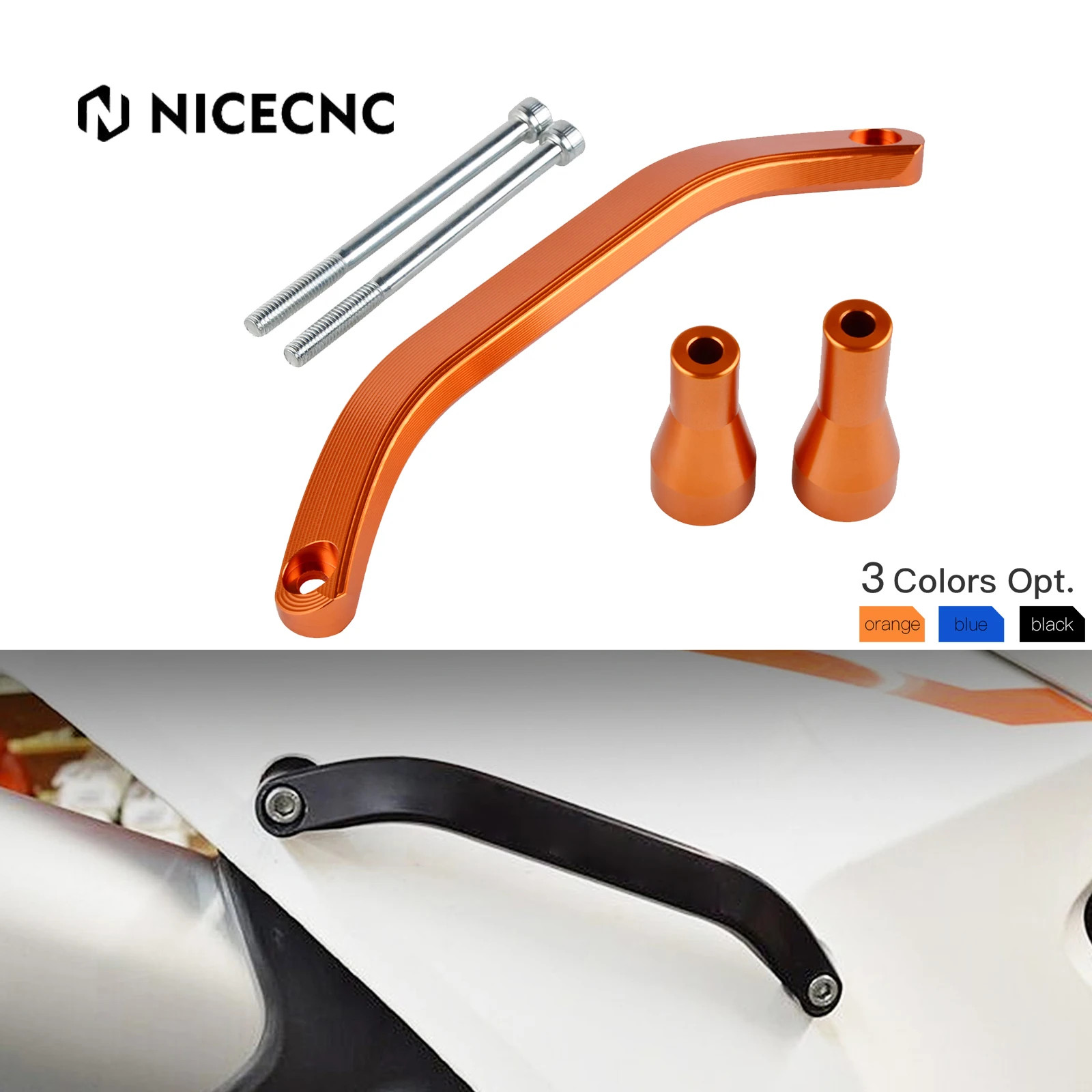 

For KTM EXC 300 EXC 250 EXCF 350 EXC 450 XCW 2017-2019 SX 125 SXF 250 SXF 450 XC XCF 2016-2018 Rear Passenger Grab Handle Bar