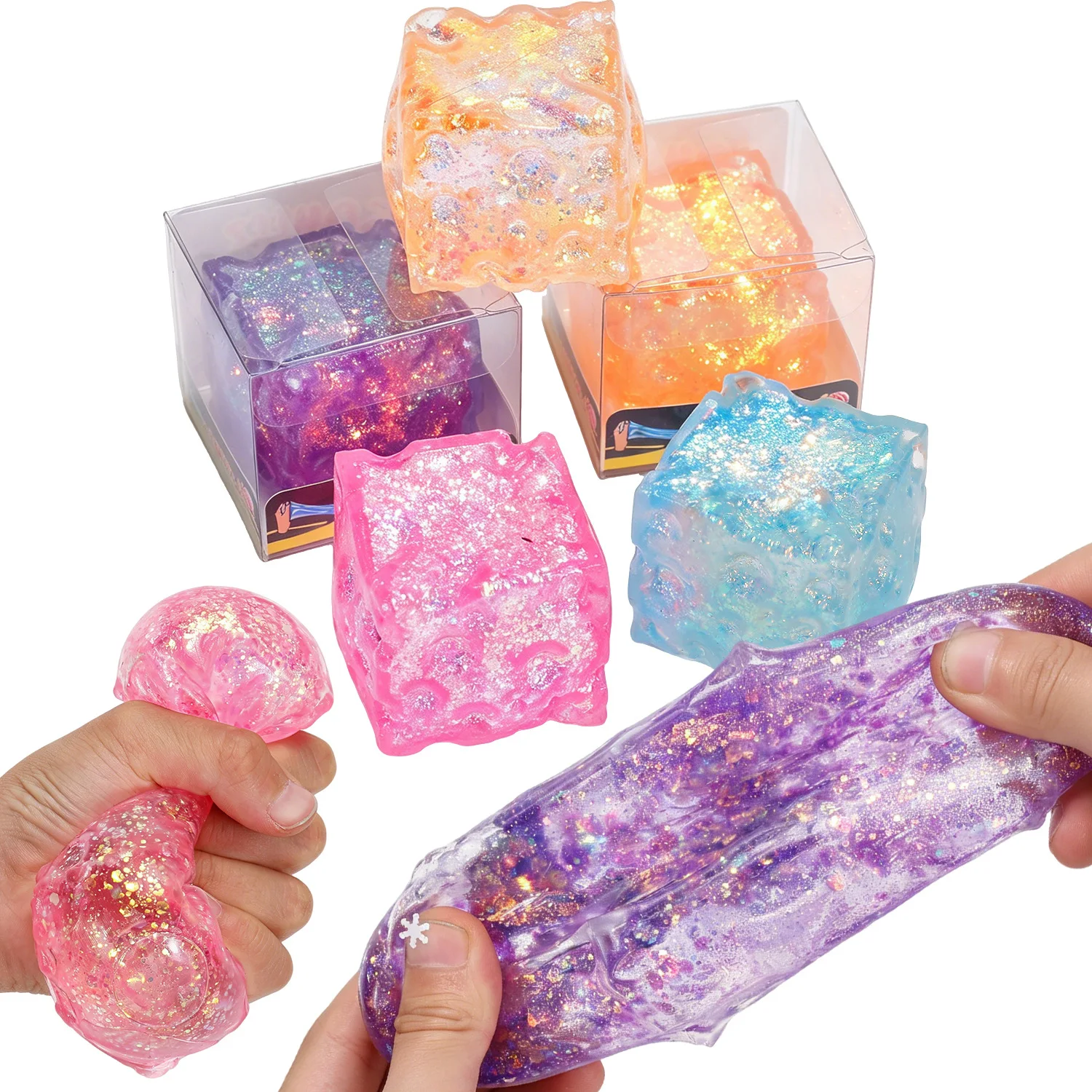 Squishy Maltose Colorful cheese Stress Balls Stress Balls for Adults Anxiety Relief Funny Stress Calming Toys