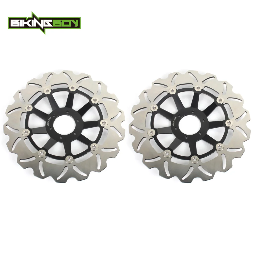 BIKINGBOY Front Brake Discs Rotors Disks For Honda CBR 1100 XX Super Blackbird 1997 1998 CBR1100XX V W RVF 750 RR 94 95 96 97 98