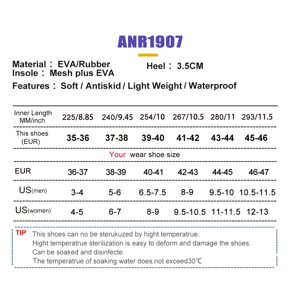 ANNO Zachte Artsen Verpleegkundigen Antislip Beschermende Klompen Operatiekamer Slippers Chef Werk Plat Ziekenhuis Voetkleding met Schoenen Pad