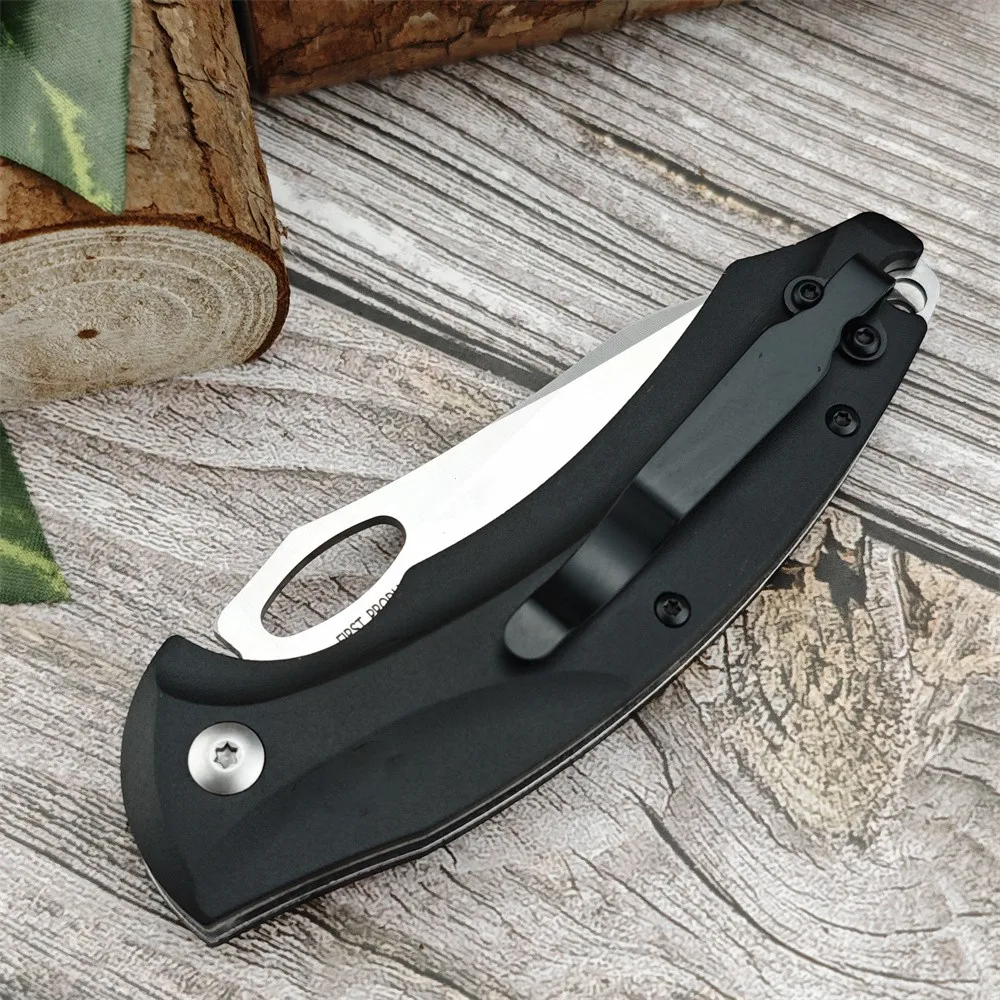 BM 818 Pocket Tactical Folding Knife D2 Blade Black T6 Aluminum Handle Practical Multifunctional Camping Hunting Outdoor Knife