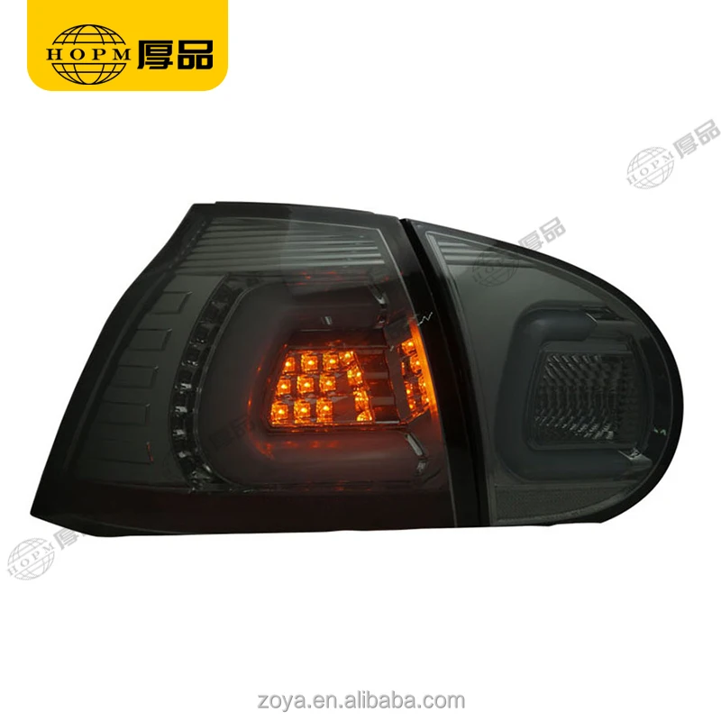 Taillight Assembly Tuning Light Modified LED Tail Light Blackened For Golf 5 06-08