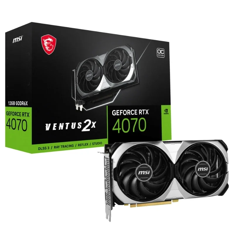 New Arrival Graphics Card   GeForce RTX 4070 VENTUS 2X 12G For Desktop 4070 GPU