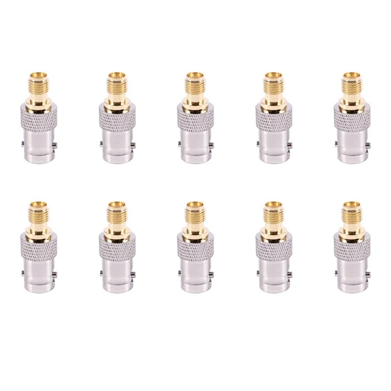 【HOT】10X F / F RF SMA หญิงถึง BNC หญิงอะแดปเตอร์เสาอากาศสาย RFB-1142