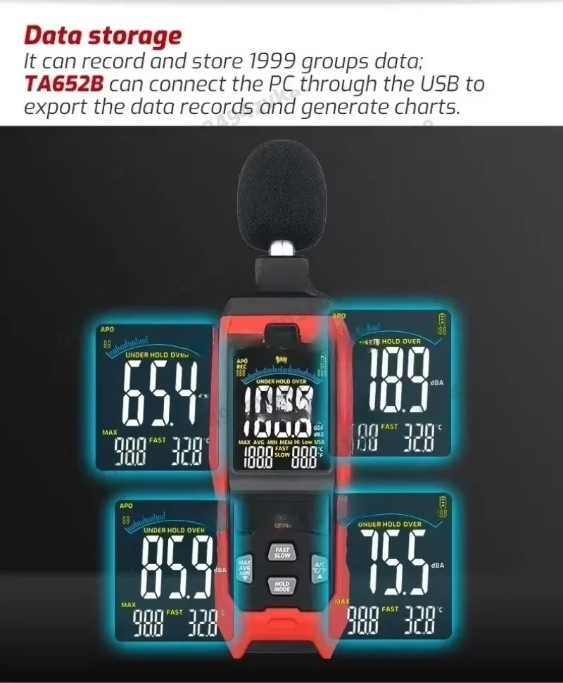 Handheld Inspection InstrumentHigh Precision Sound Range Measuring Device