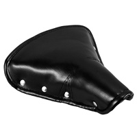 Vintage Bicycle Saddle PU Wide Shock Absorbing Durable Comfortable Seat for Retro Bikes Outdoor Riding Accessory
