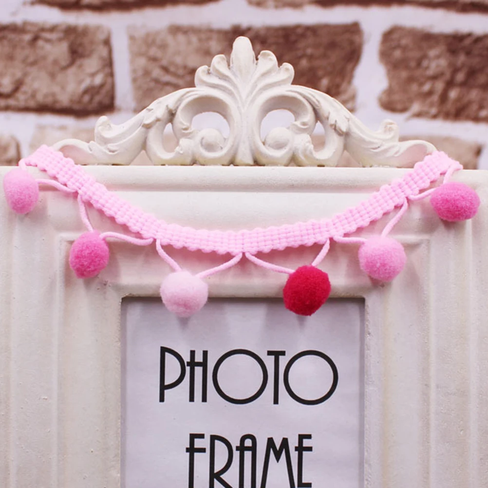

Small Pom Pom Lace Trim Colorful Ball Fringe DIY Edging for Skirts Waist Bands Kids Clothing Maternity Wear Crafts