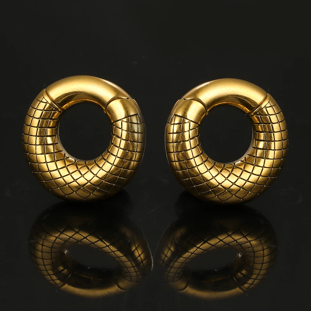 Giga 6mm Ear Hoop Stretcher Weights for Stretched Ears, 2g Stainless Steel 316L Ear Plugs Hanger Expander Body Piercing Jewelry