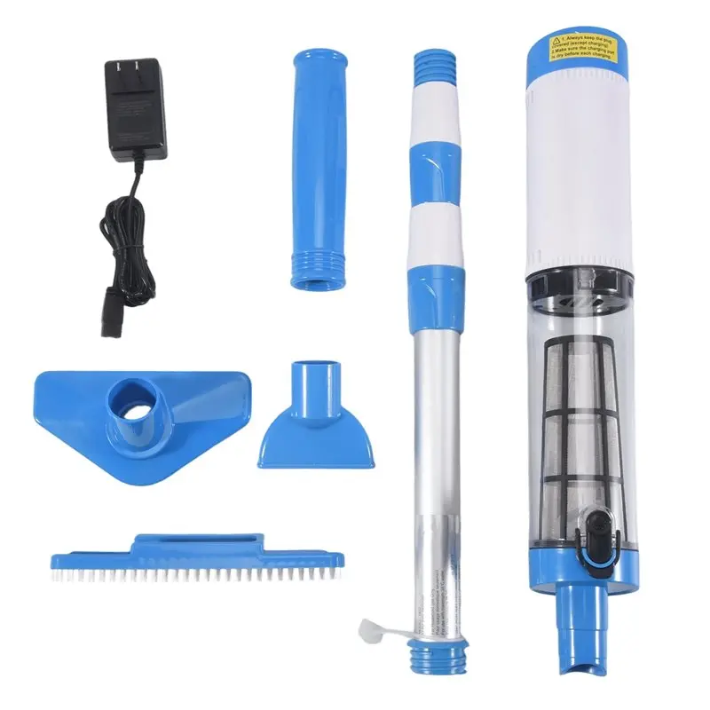 US PLUG 3 In 1 Cordless Pool Vacuum,Handheld Pool Cleaner For Spas,Hot Tubs And Small Pools For Sand And Debris Eco-Friendly