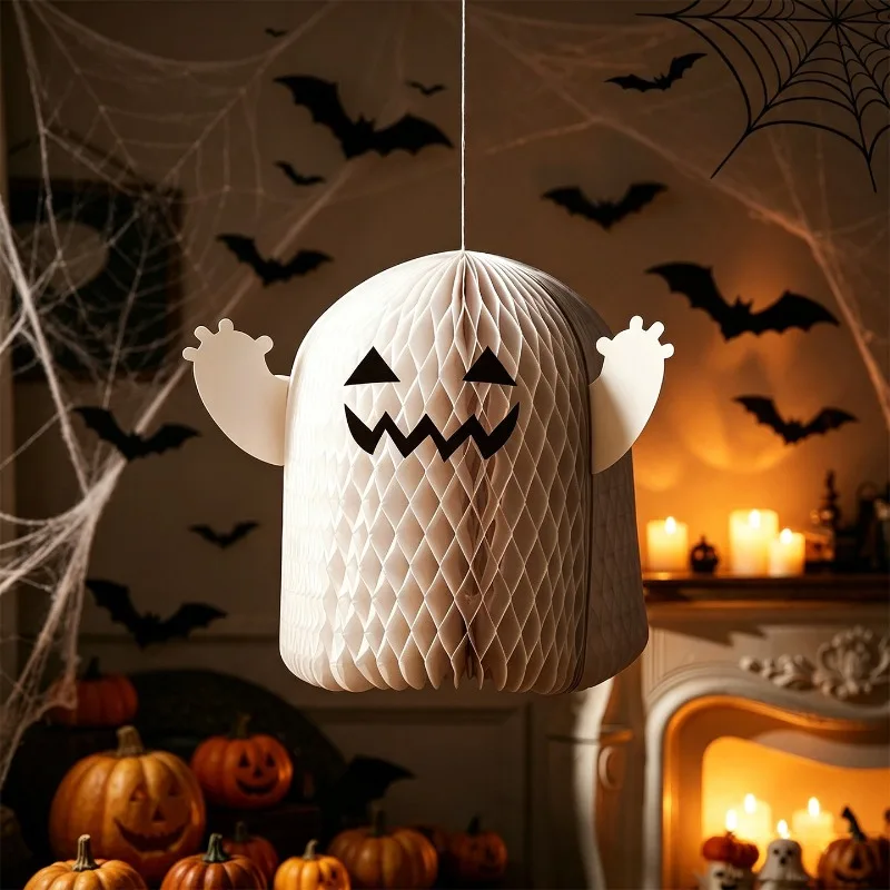 Halloween Props Pumpkin Ghost Lanterns Decorations Scene Arrangement Atmosphere Horror Haunted House Dress Up Funny