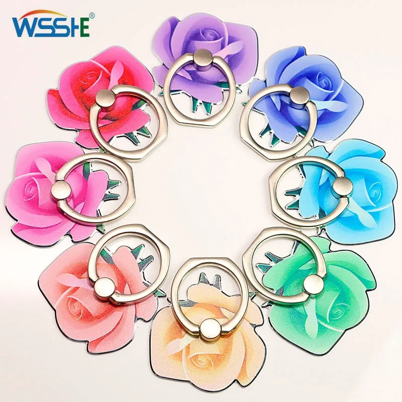 

Симпатичный мультяшный держатель для сотового телефона с розовым кольцом на палец Автомобильная наклейка на заднюю панель телефона металлическая подставка для IPhone 11/12 pro Xiaomi