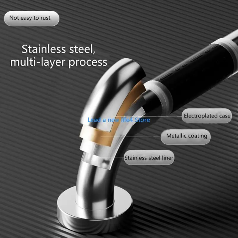 

Y55E Easy to Use Bathroom Handrail Strong Construction Support Suitable for All Users