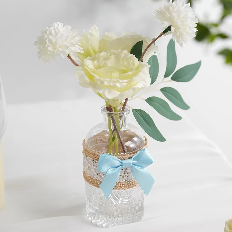 10/30/50 Stück handgefertigte Schleife mit selbstklebender Rückseite für Weihnachtsgeschenkbox, Blumendekoration, handgefertigtes DIY-Kleidungszubehör – Detail 7