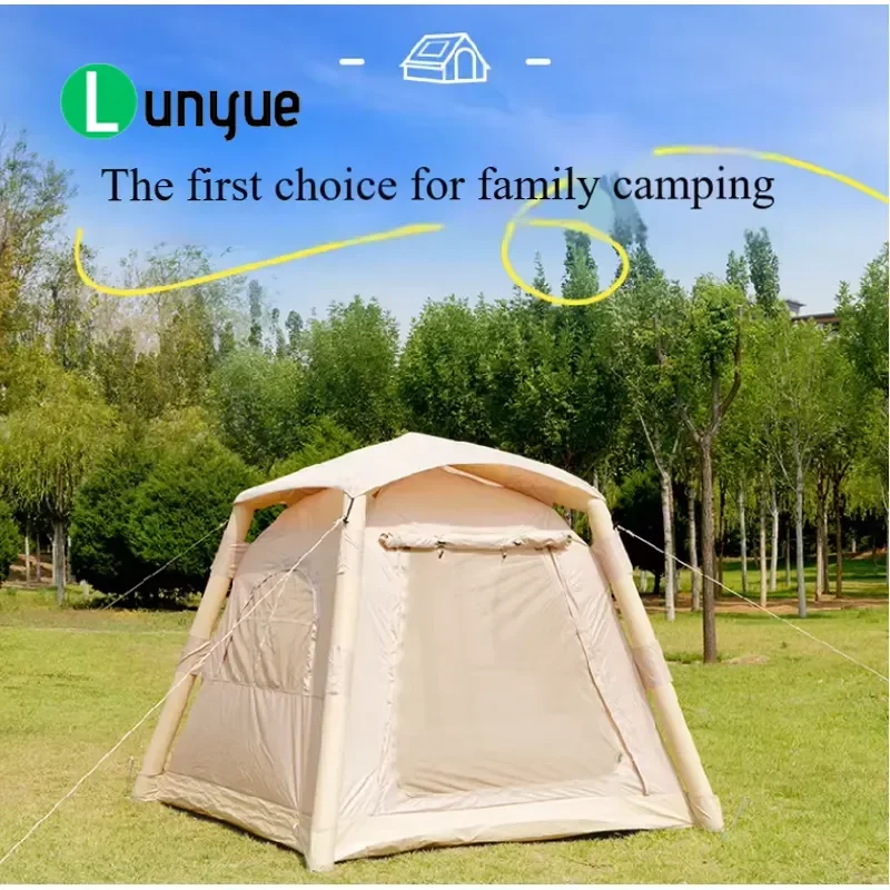 Instant Inflatable Camping Tent 60s Quick Setup Waterproof Pop Up Air Tent for Family Outdoor Overnight Adventures
