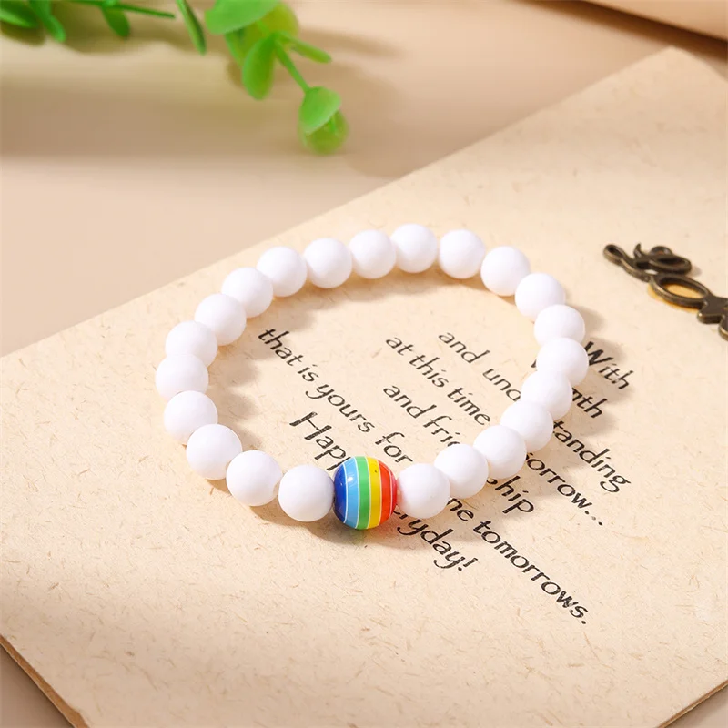 5 Stück/Set, modische, handgefertigte Armbänder mit türkisfarbenen Perlen für Damen und Mädchen, ideal als Schmuckgeschenk für Partys und Festivals. – Detail 8