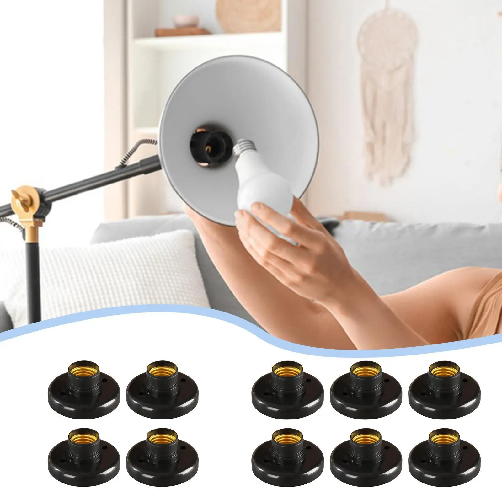 

E27 цоколи для ламп, преобразователь с винтовым цоколем, светодиодная лампа для дома, гостиной, кухни