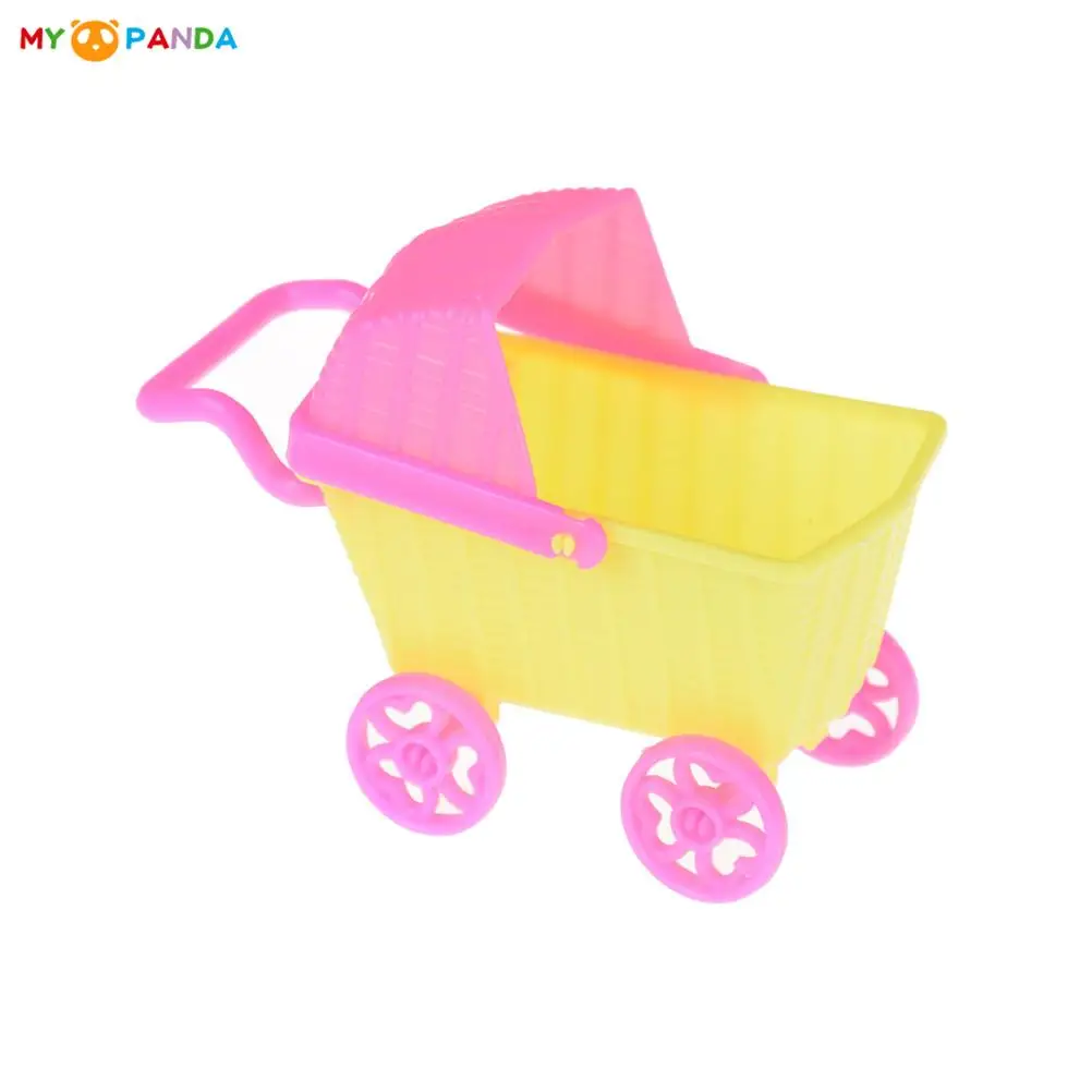 Mini Shopping Cart  Dolls For Kelly Dolls Children Baby Girl Choose Furniture Doll Kids Toy Dollhouse Accessories 11*5*8cm NEW