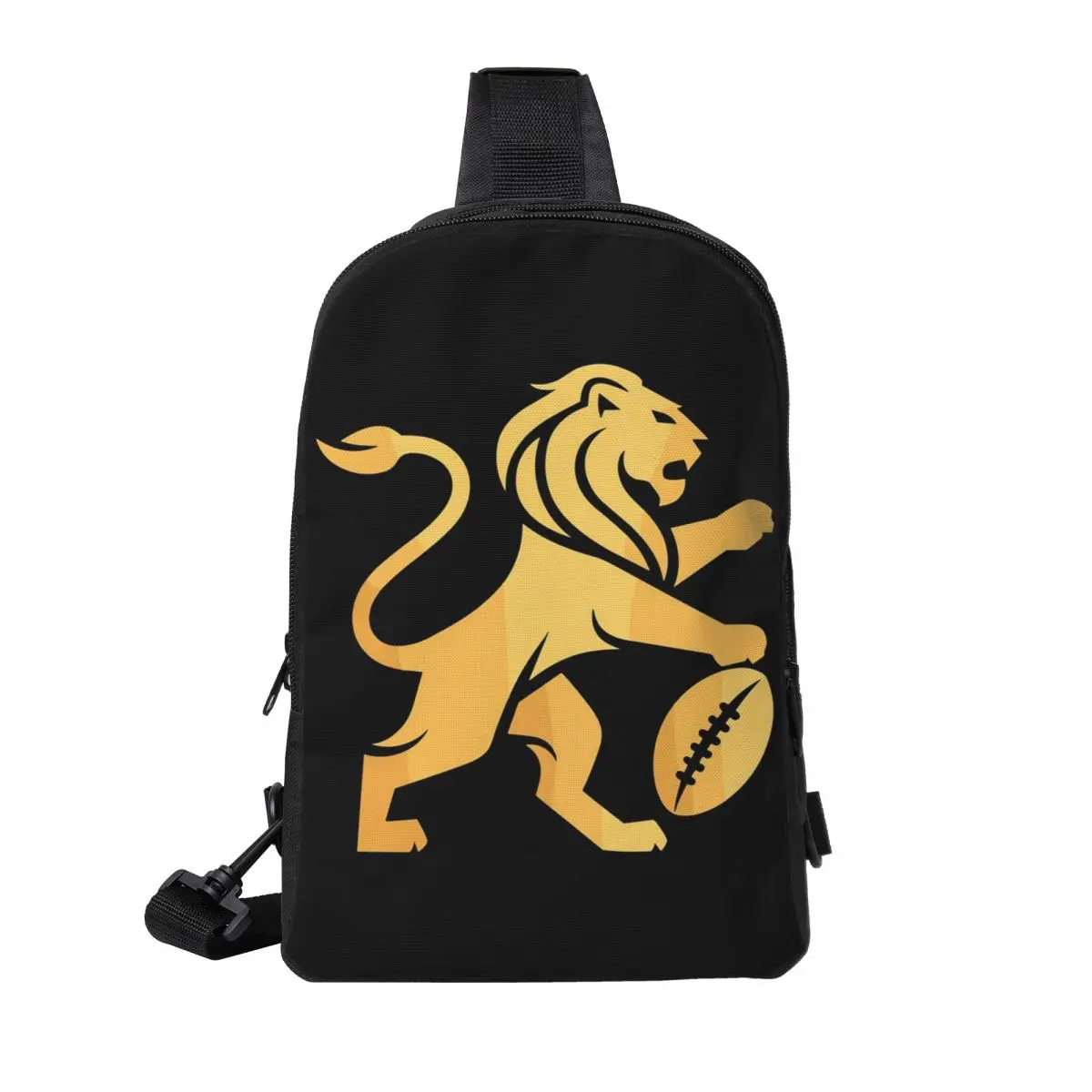 

Brisbane Lions Chest Bag Men Sling Crossbody Backpack Chest Bag Traveling Hiking Daypack Shoulder Bag