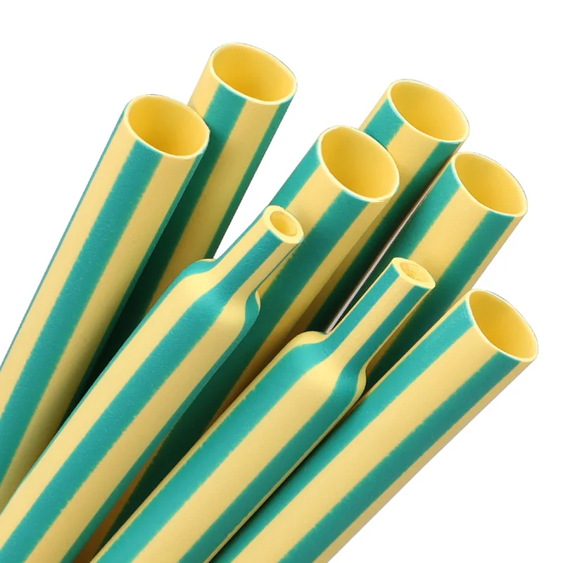 Yellow-Green 3:1 Heat Shrink Tube With Glue 1.6mm - 50mm Dual Wall Adhesive Lined Polyolefin Shrinkin ﻿Wrap Cable Protect Sleeve