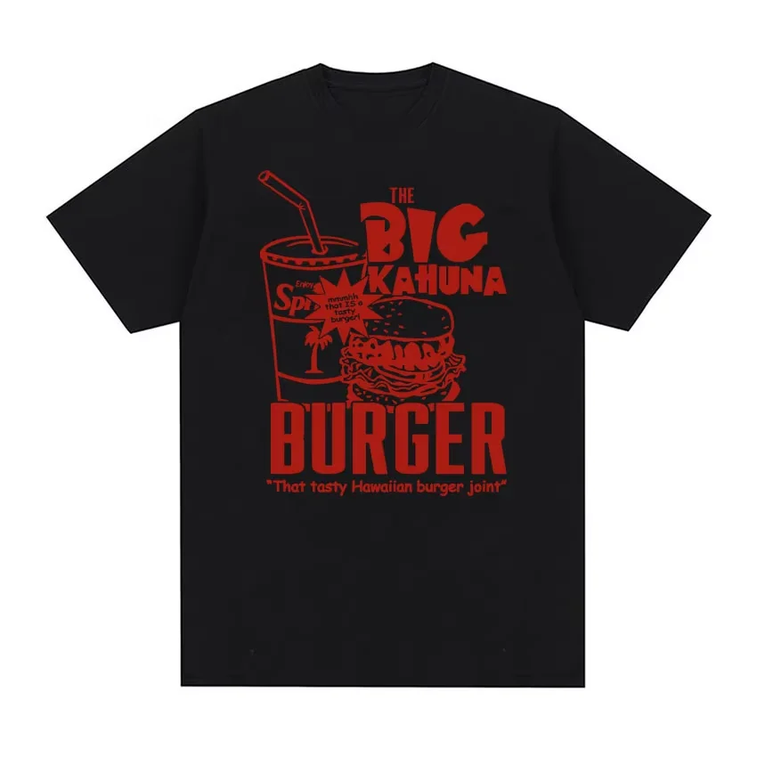 2026 Pulp Fiction 2 Directed By Quentin Tarantino T Shirt The Big Kahuna Burger Print Tees Men Women Retro Casual Tops Unisex