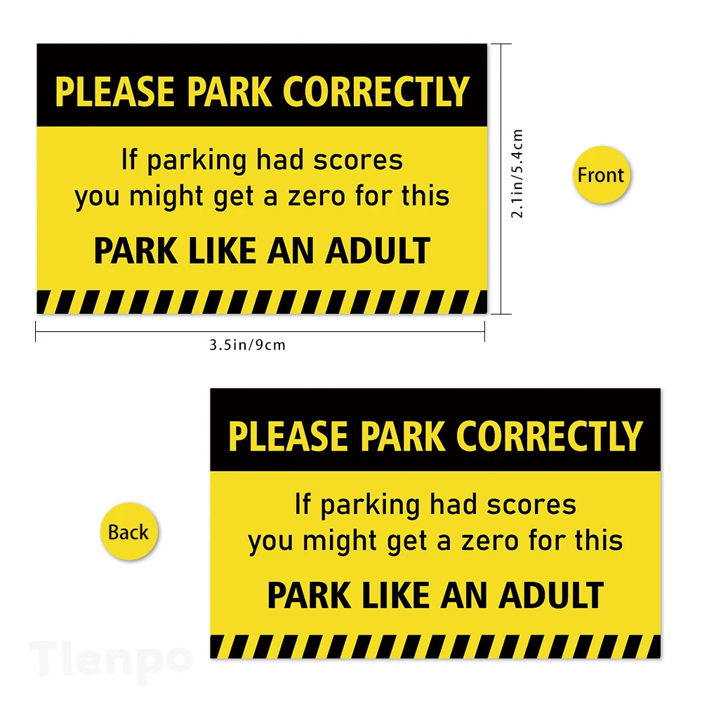 50pcs,Funny Parking Cards 