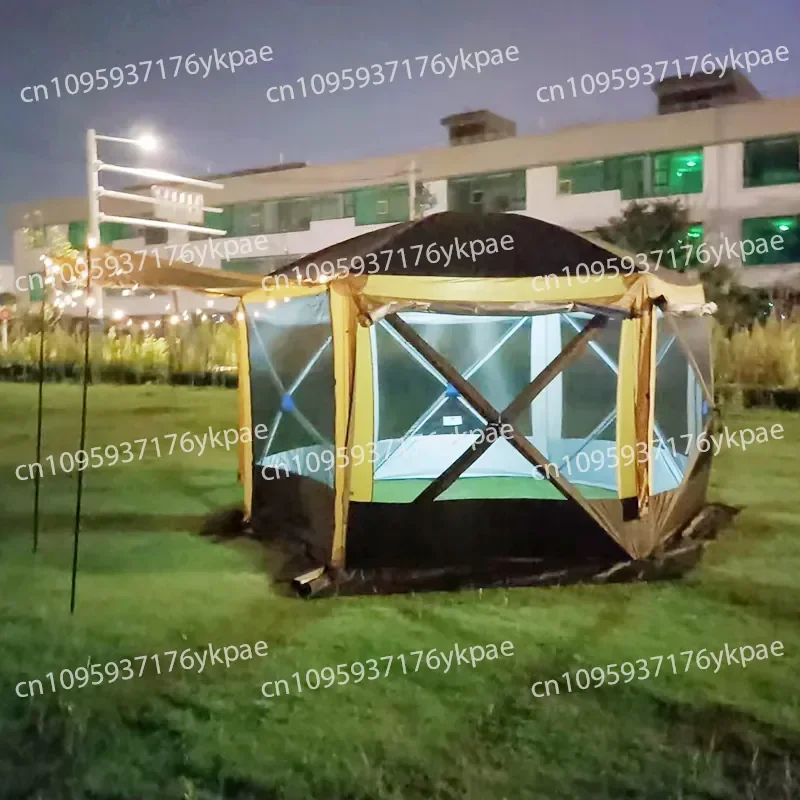 Yurt Tent Outdoor 8-10 People Camping Awning Rainproof and Windproof Convenient Folding Picnic Portable Storage