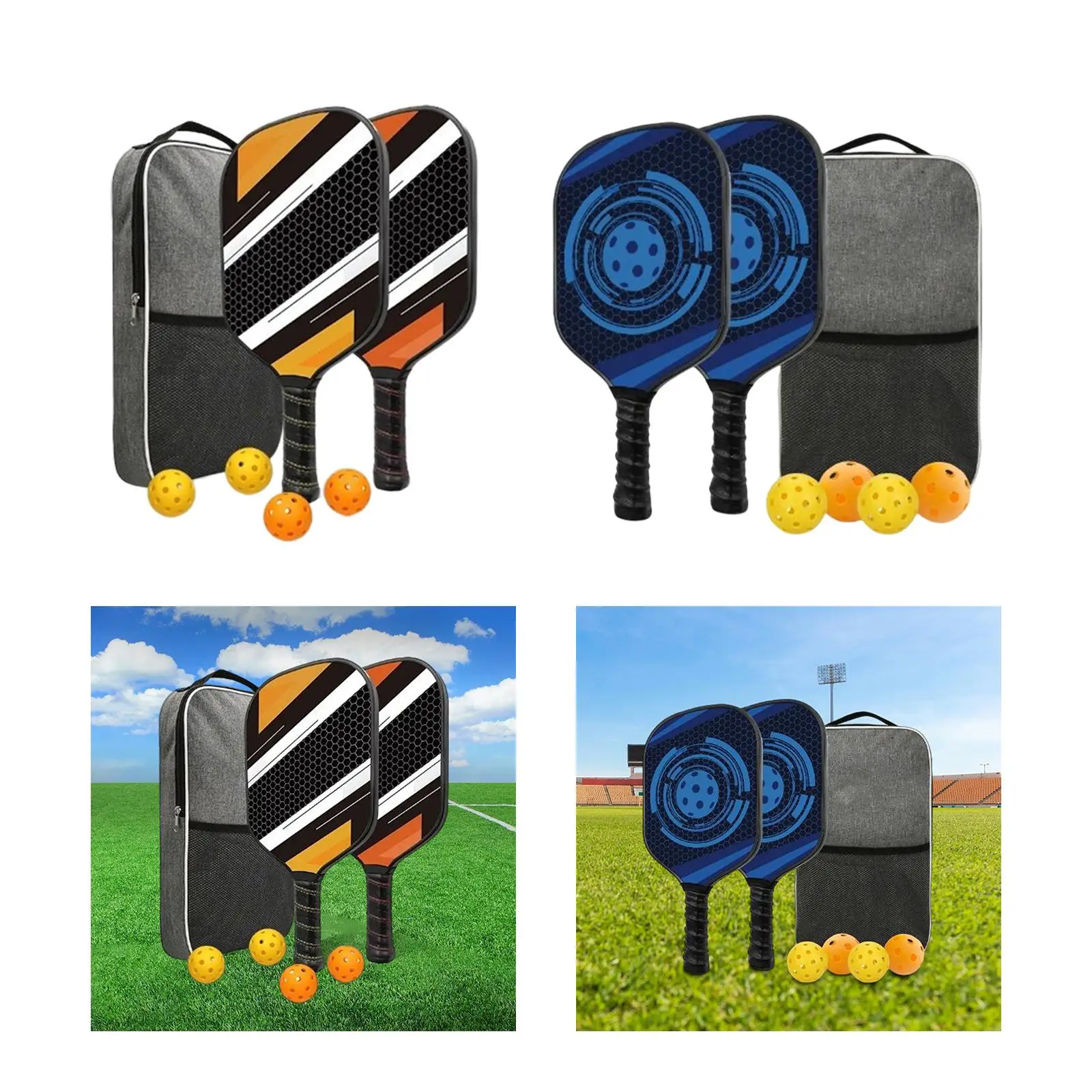 

Professional Nonslip Grip Rackets with 4 Balls and Carrying Case for Beginner Indoor and Outdoor Tournament