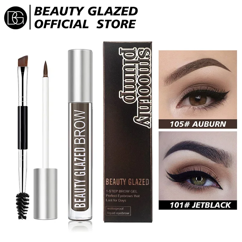 Waterdichte Make-Up Eye Wenkbrauw Gel Koffie Zwart Bruine Kleur Wenkbrauwen Gel Verf Wenkbrauw Tint Mascara Kit Wenkbrauw Make-Up Tools 2024