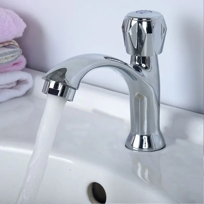 

2pcs Single Cold Faucet Water Tap Cold Water Faucet Bathroom Basin Kitchen Sink Accessories Diamond Bathroom Accessories Faucet
