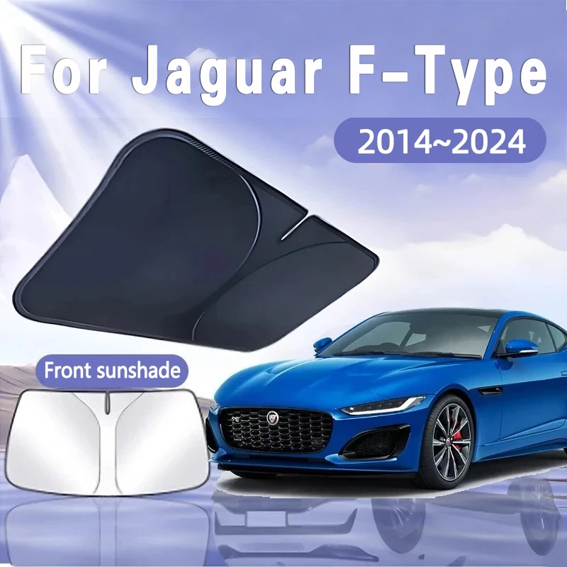 

For Jaguar F-Type Lister LFT X152 2014~2024 Car Sun Visor Front Windshield Sunshade Heat Insulation Summer Cooling Accessories