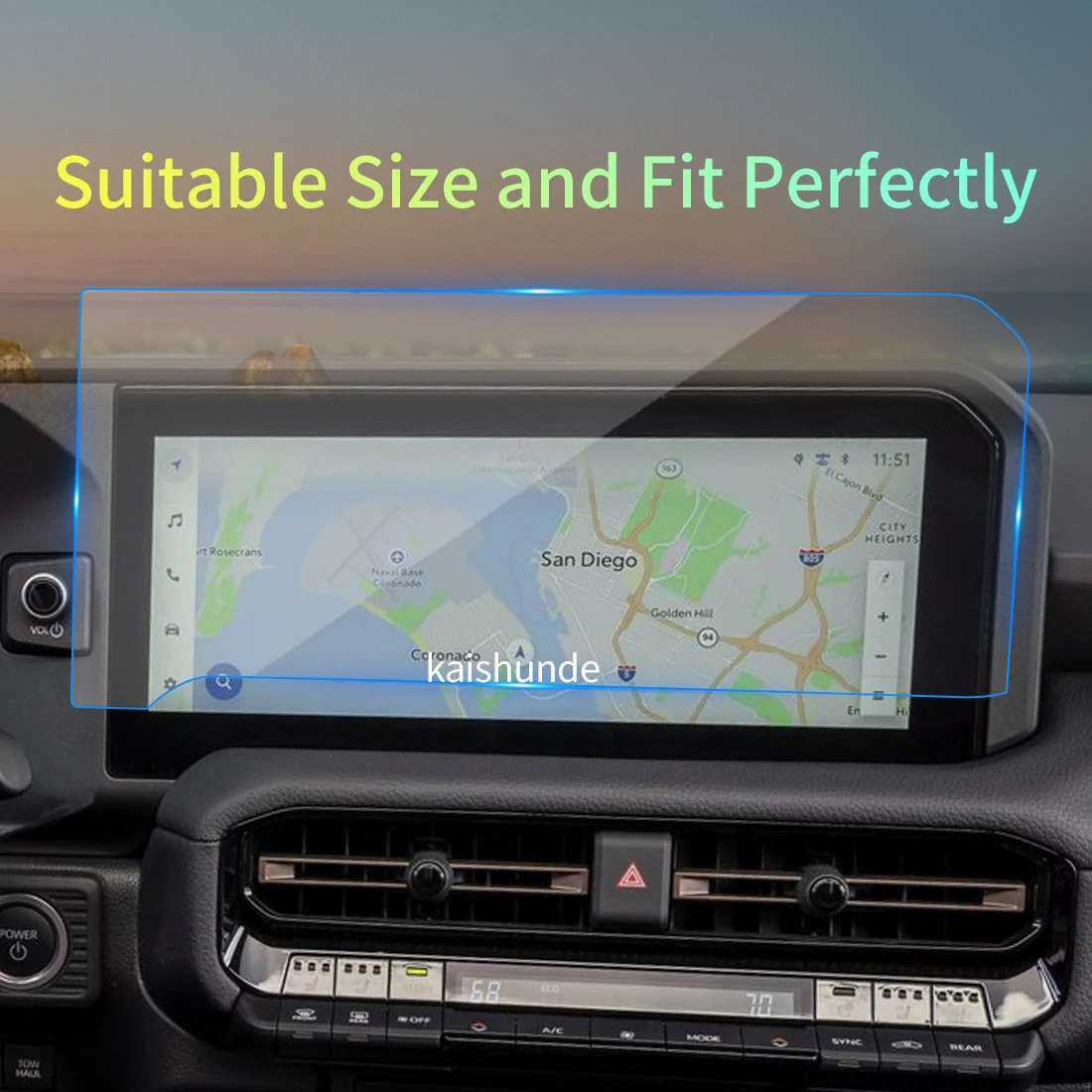 Car Stickers Meters Protector For 26 TOYOTA PRADO Tempered Glass Protective Film Display Navigation Vehicle