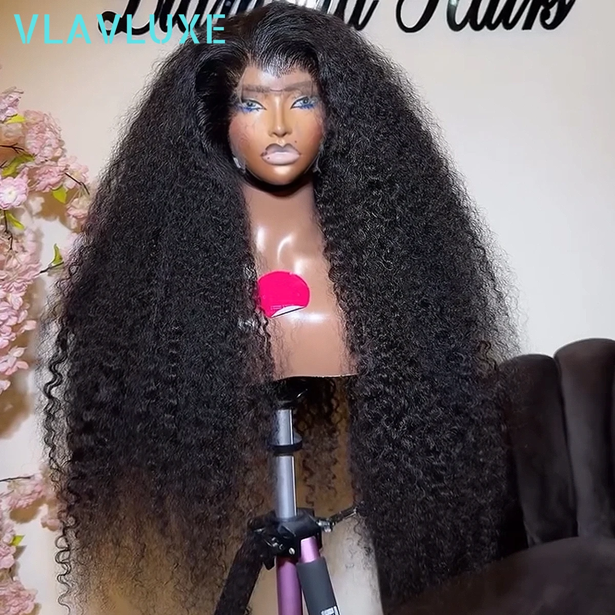 13x4 HD Lace Deep Curly Human Hair 450 Density Wig 13x6 HD Lace Front 100% Human Hair Wig 36 Inch Curly Wigs Preplucked Glueless