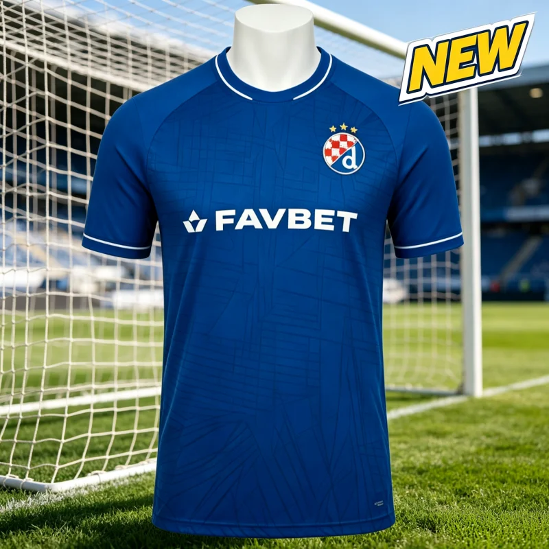 26-27 New Men Team Sportswear T Shirt D-Dinamo Z-Zagreb Tee Gift Breathable Football Jerseys Male Soccer Top Family Kids Tees