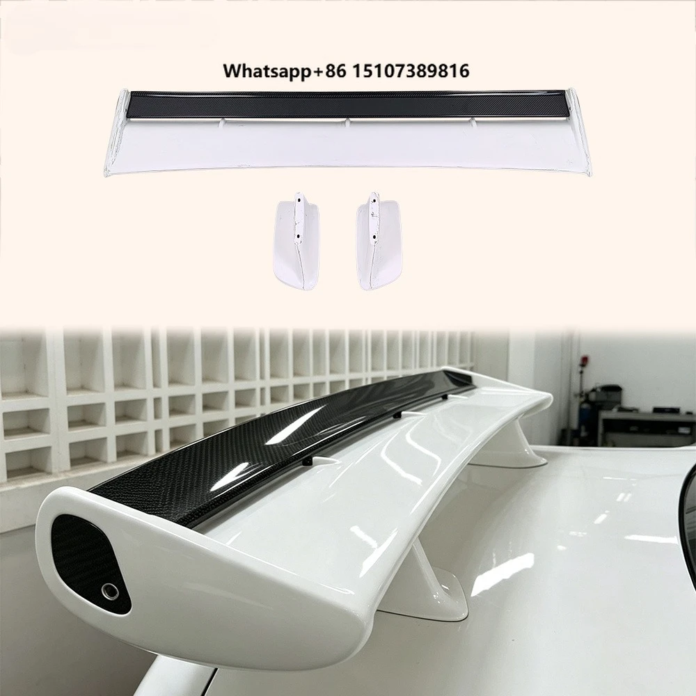 For R34 GTR OEM Rear Spoiler With Blade + Caps + Stand Partial Carbon Fiber(blade+caps)