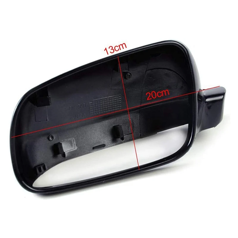 Right Passenger Side Rear View Mirror Cover Plastic Gloss Black For -Golf Jetta MK4 1999-2005 3B0857538B