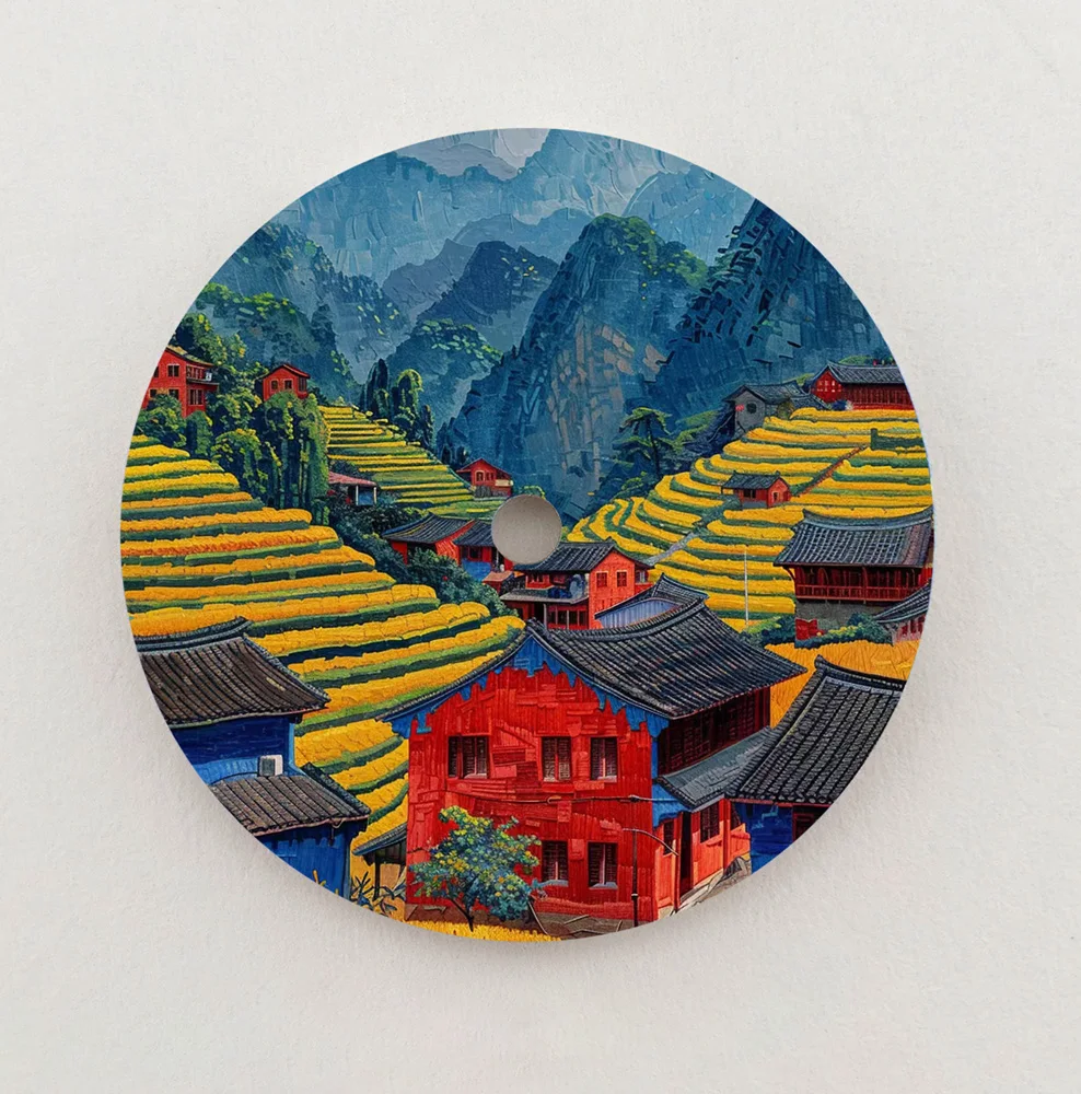 Циферблат NH35, сельский пейзажный циферблат, циферблат 28,5 мм, циферблат NH36, цветной циферблат, подходит для часов NH35/NH36, запасные части, индивидуальный логотип