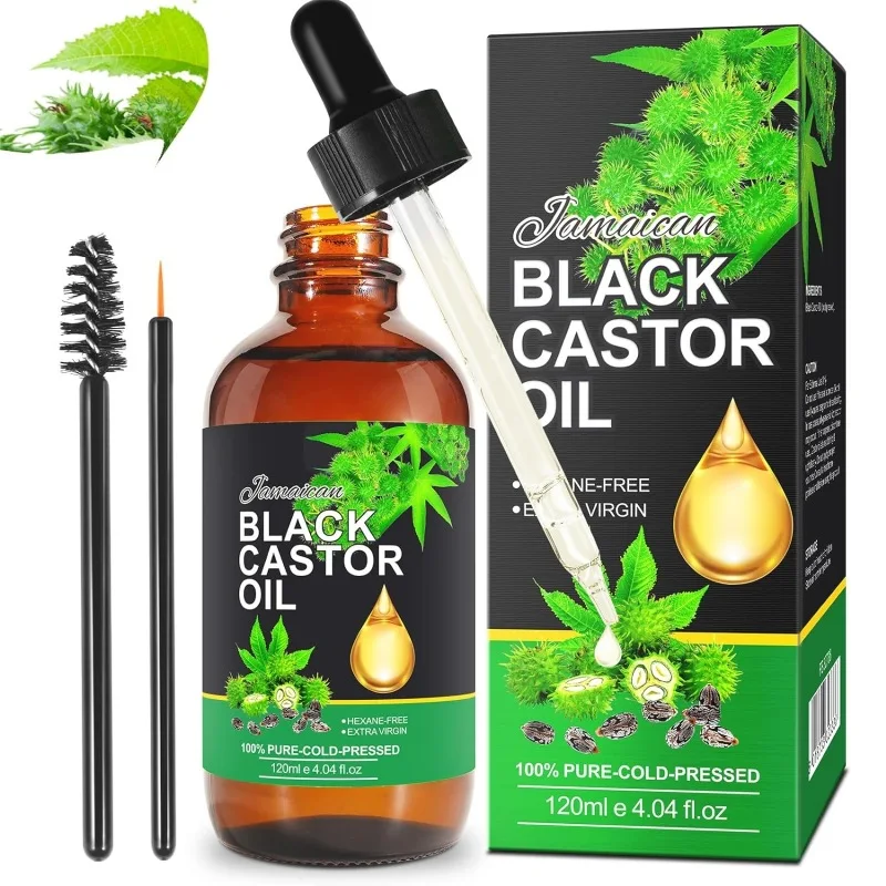 

120ml Castor Oil Eyelashes Eyebrow Hair Growth Essential Oil Prevent Skin Aging Castor Organic Serum Hair Fast Growth Liquid