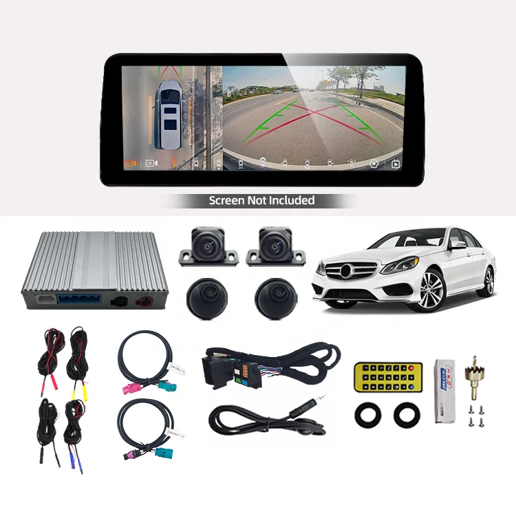Wemaer 3D 360 Panoramic Camera 2D/3D Bird's-eye AHD 1080P Surrounding Monitoring 360 Car Camera System Built In CAN-BUS /Decoder