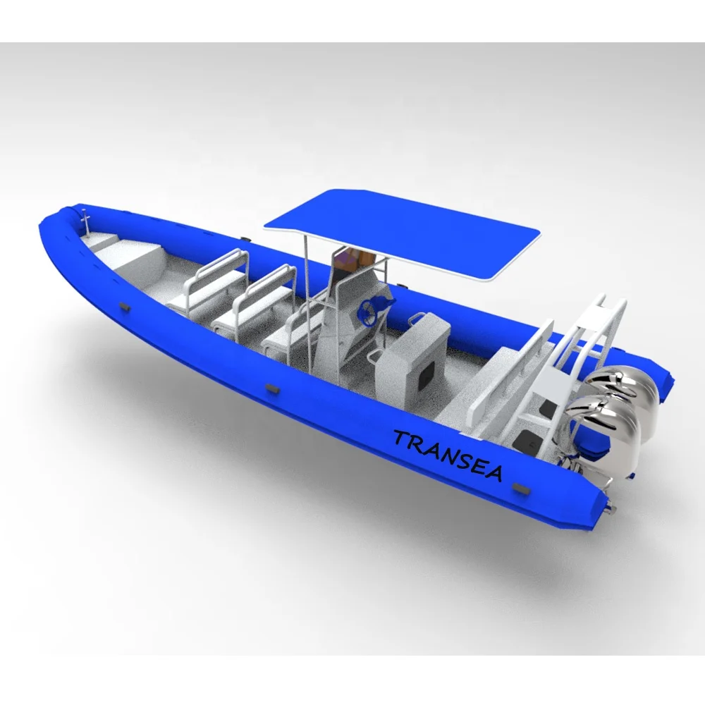 Luxury GERMANY 860 28.7ft aluminum rib inflatable hypalon orca dinghy boat