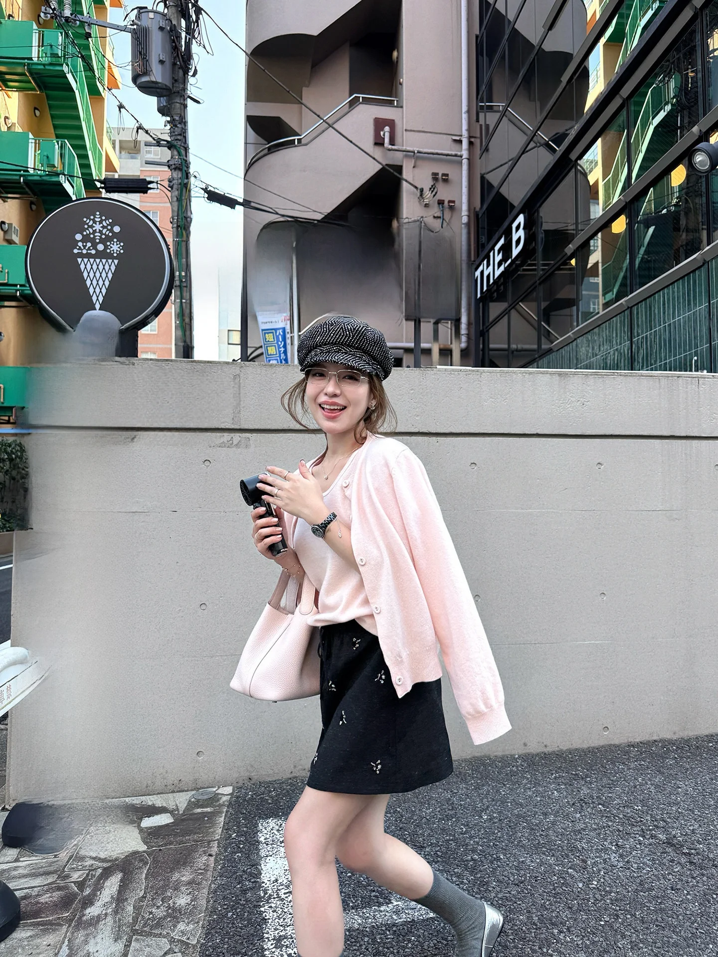 

Soft Woolen Knitted ort Sve Cardigan Set for Women Sakura Tree down Comfortable Skin-friendly Faion Autumn Outfit