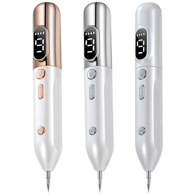 

Beautiful Skin Pen Mole Removal Beauty Pen with 9 Levels and LCD Display Electric Freckles Wart Mole Removal Device