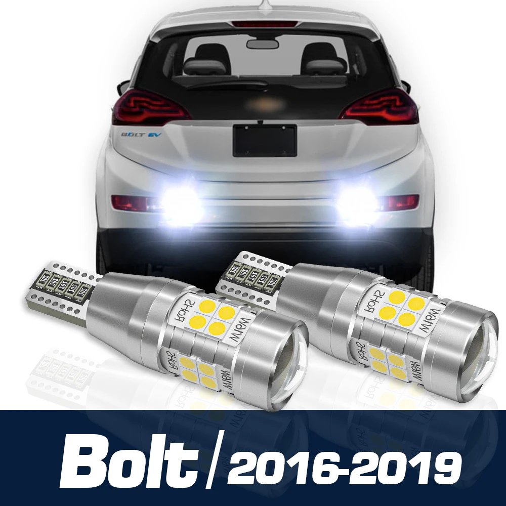 2 pçs led luz de backup lâmpada reversa blub acessórios canbus para chevrolet bolt 2016-2019 2017 2018