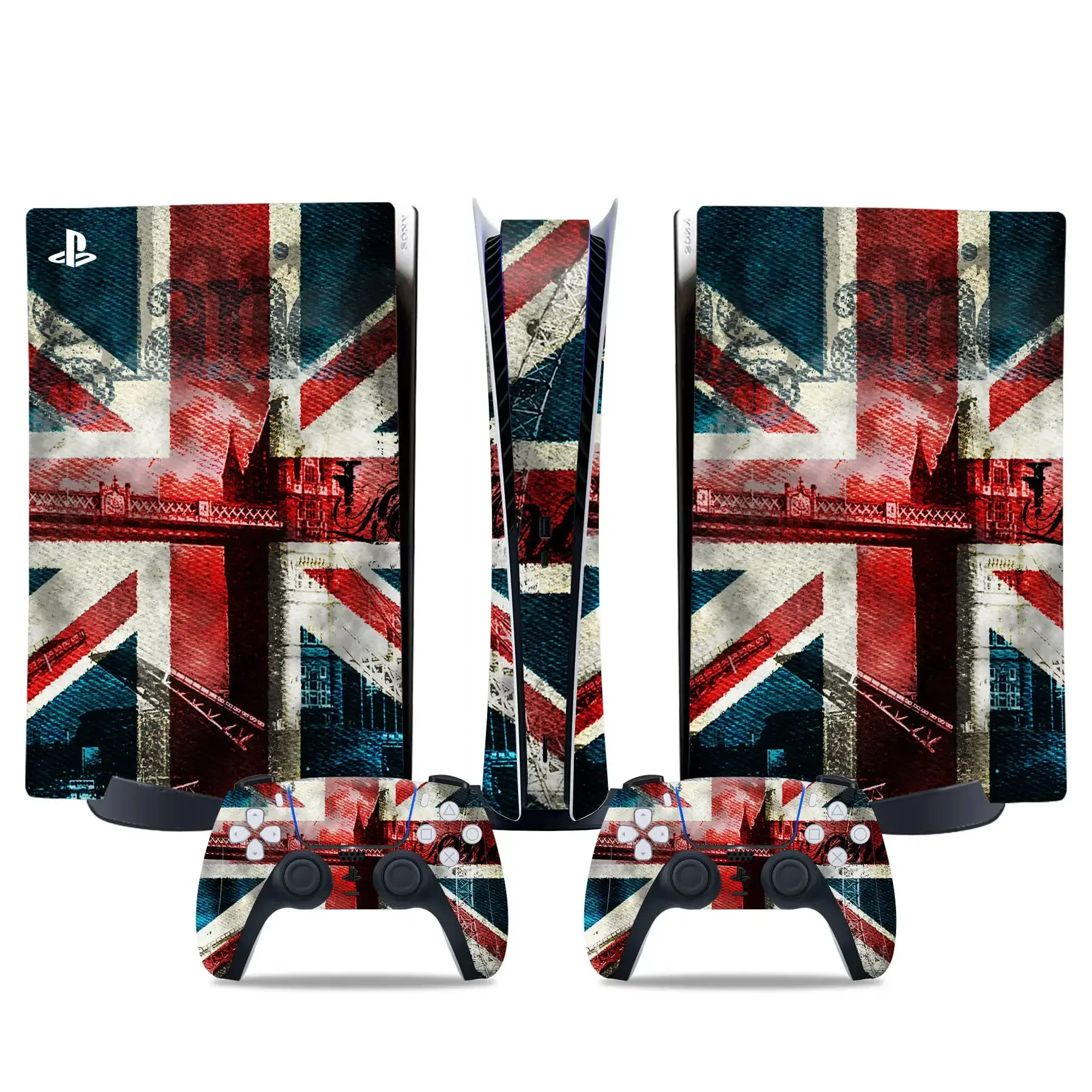 Flaga USA DLA ps5 Cyfrowa naklejka New Arrival wzory czaszek PS5 cyfrowa naklejka na kontroler konsoli cyfrowych PS5